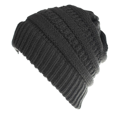 Gorro de Lana Tejida en Colores Sólidos para Mujer - Image 17