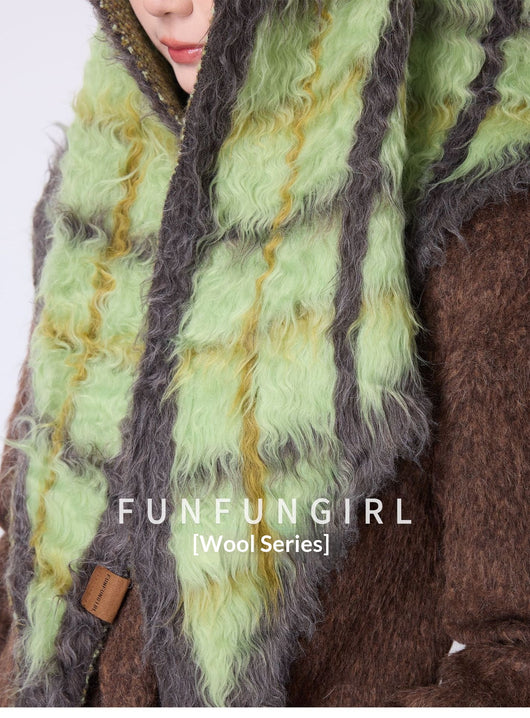 Rebozo de Algodón a Cuadros - Chal Cálido para Mujer - Image 34