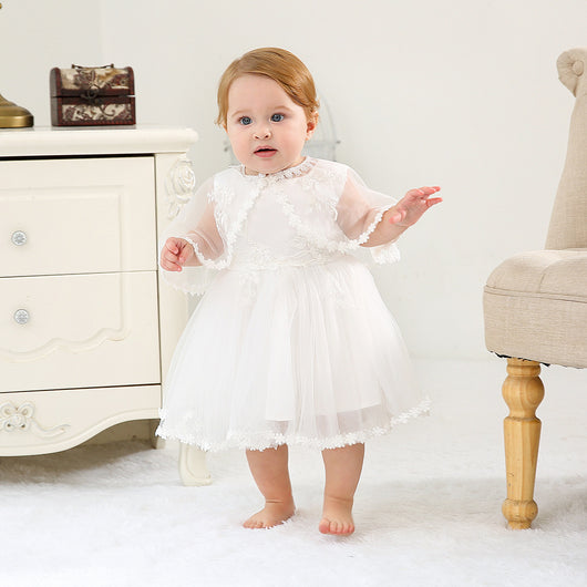 Conjunto de 3 Piezas Vestido Princesa para Bebé Niña 0-2 Años - Image 11