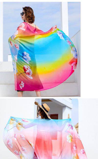 Foulard Ligero Multiuso para Playa - Protección Solar y Estilo - Image 43