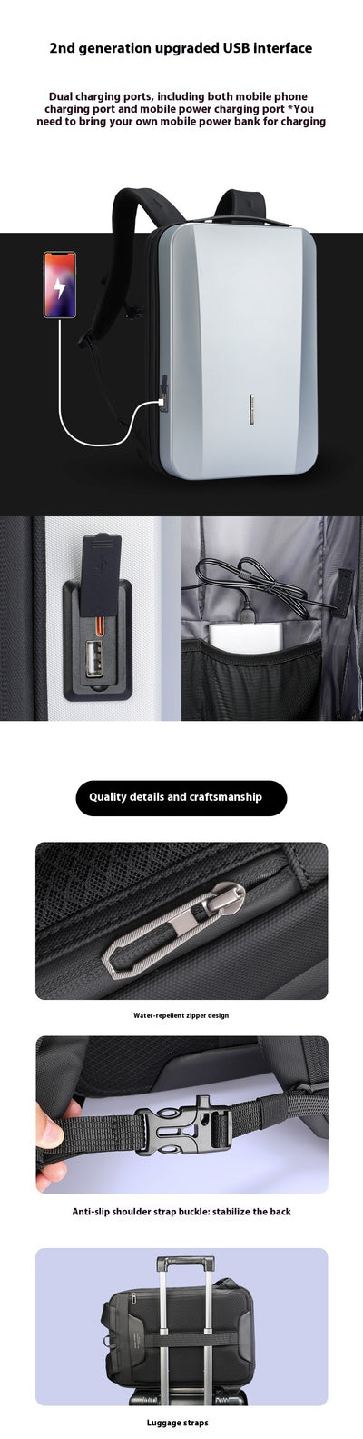 Mochila Antirrobo para Laptop 17.3" - Diseño Ejecutivo y Versátil - Image 11