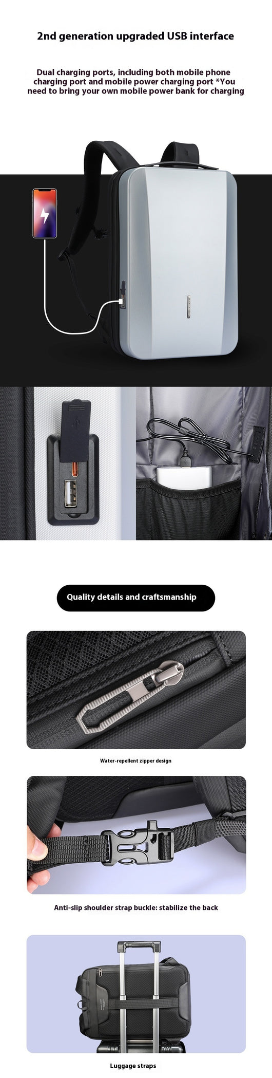Mochila Antirrobo para Laptop 17.3" - Diseño Ejecutivo y Versátil - Image 11