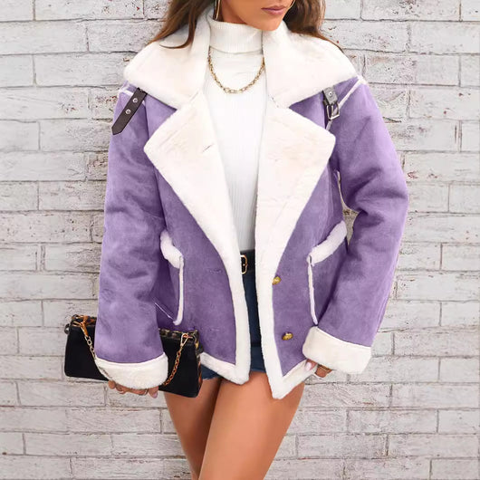 Chaqueta Polar con Cuello Tipo Polo - Abrigo Casual para Invierno - Image 3