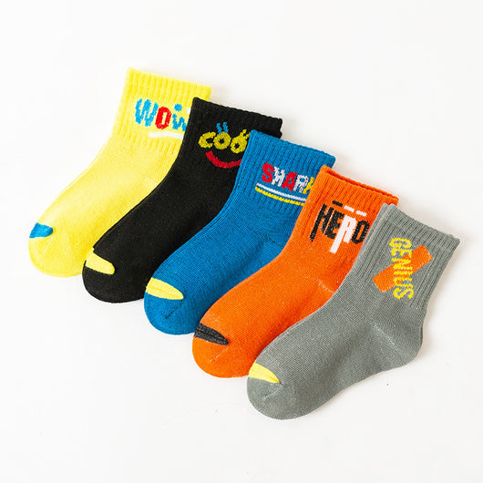 Calcetines Infantiles de Algodón con Diseños Animados - Calcetines Escolares Cómodos - Image 9
