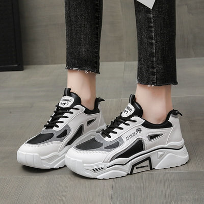 Tenis Blancos Casuales para Correr - Estilo Trendy para Estudiantes - Image 4