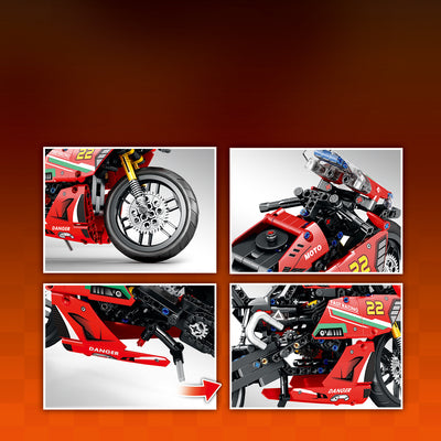 Bloques de Construcción Moto - Puzzle Educativo para Niños - Image 22