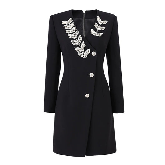 Vestido Elegante de Escote V y Manga Larga para Mujer - Image 12