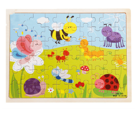 Rompecabezas Educativo Infantil de Madera 60 Piezas - Image 6