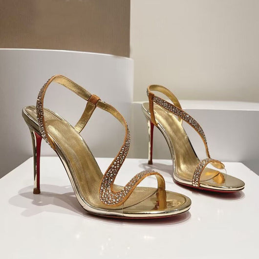 Sandalias de Tacón Alto Stiletto con Pedrería en Forma de Serpiente - Diseño Sexy y Abierto - Image 10
