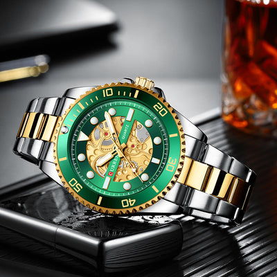Reloj Empresarial para Hombre Resistente al Agua con Esfera Redonda - Image 23