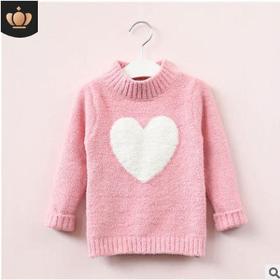 Suéter Tejido Infantil con Diseño de Amor - Pullover Moderno - Image 3