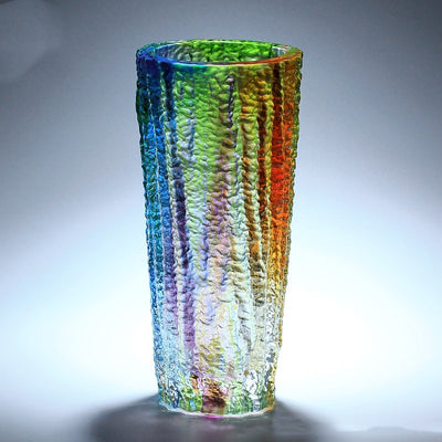 Jarrón de Cristal Artesanal Grande con Brillo Luminoso - Image 7