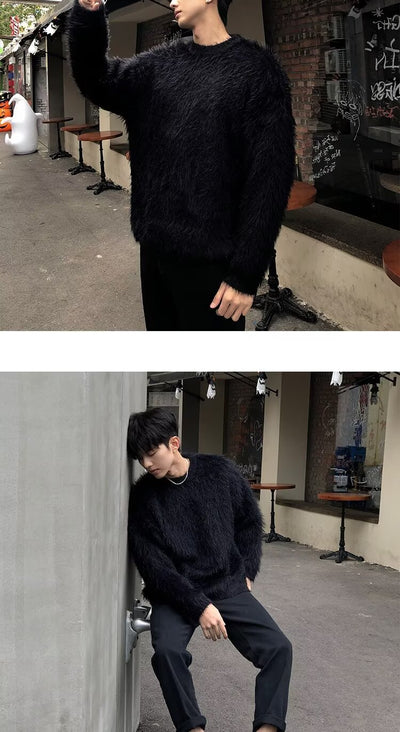 Suéter Holgado de Punto para Hombre - Abrigo Casual Otoño Invierno - Image 17