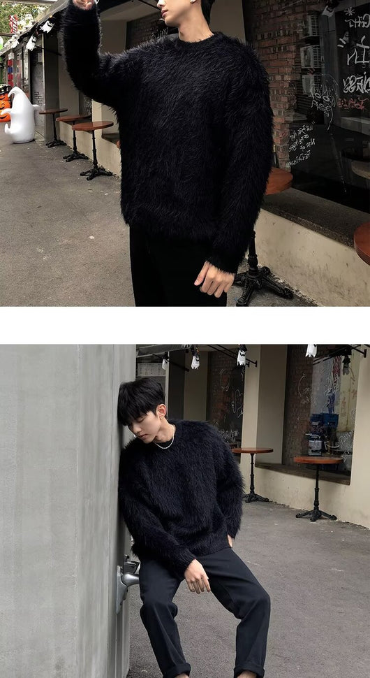 Suéter Holgado de Punto para Hombre - Abrigo Casual Otoño Invierno - Image 17