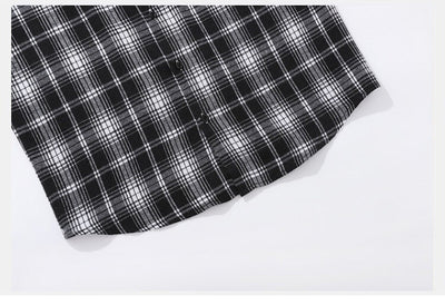 Camisa-Chaqueta Casual de Cuadros para Hombre - Image 31
