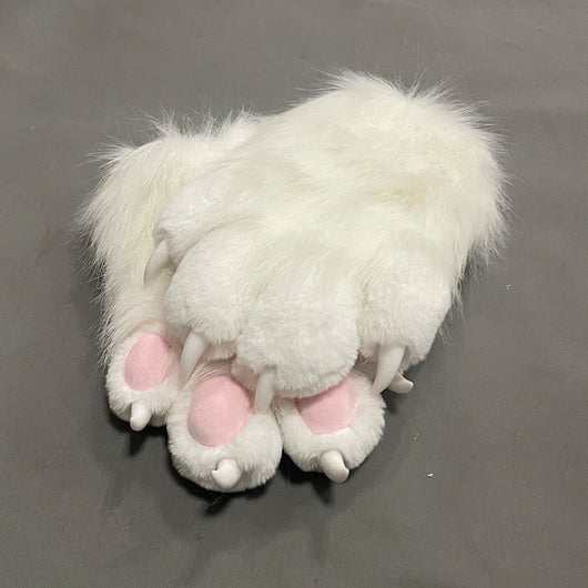Guantes Peluche Garras de Gato Coloridos y Adorables