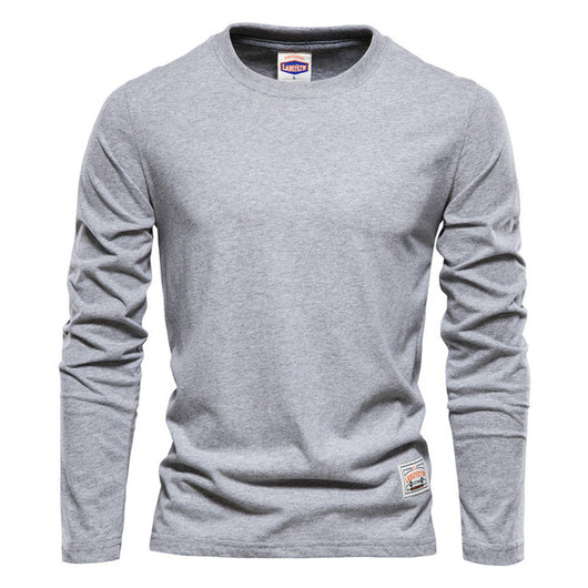 Camisa Casual de Algodón Manga Larga Color Sólido para Hombre - Image 13