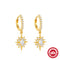 European And American Fashion S925 Sterling Plateado XINGX Azul Opal Diamond Opal Ear Ring 2 Dorado 925 Plateado