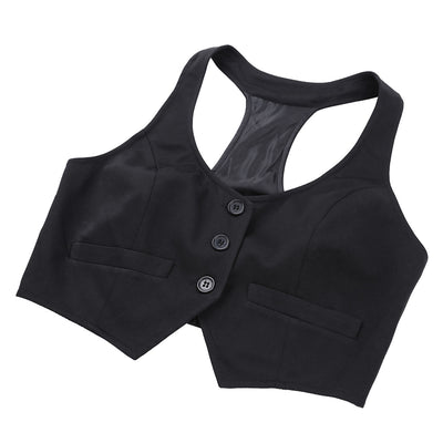 Chaleco Ajustado de Cuello V con Botones para Mujer - Image 13