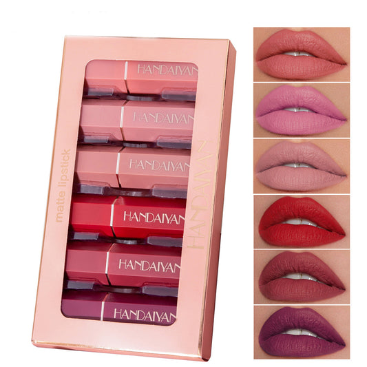 Estuche de 6 Labiales Mate Resistentes al Agua - Image 2