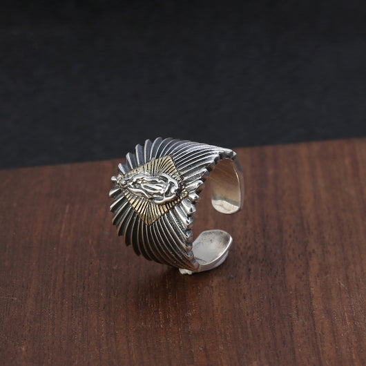 Anillo de Plata Esterlina Vintage con Personalidad para Hombre - Image 5