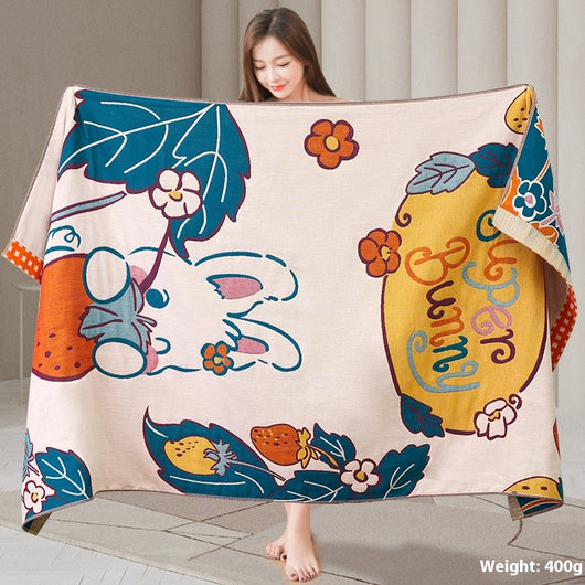 Toalla de Baño Grande de Algodón Gasa Cuádruple - Absorbente y Secado Rápido - Image 8
