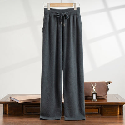 Pantalón de Vestir Elástico Cintura Alta Holgado Pierna Recta - Image 6