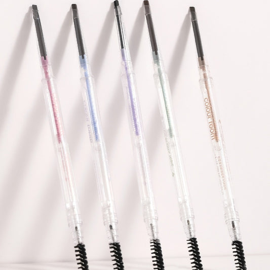 Lápiz de Cejas Doble Punta Ultrafino Impermeable de Larga Duración