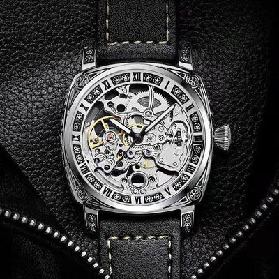 Reloj Mecánico Automático Vintage Hueco para Hombre - Image 11
