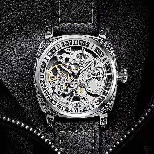 Reloj Mecánico Automático Vintage Hueco para Hombre - Image 11