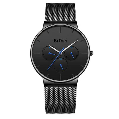 Reloj Hombre Calendario Malla Ultra Delgada - Image 4