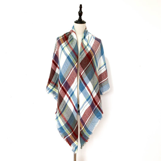 Pañuelo Cuadrado Talma para Mujer - Cuello Calentador Talla Grande - Image 6