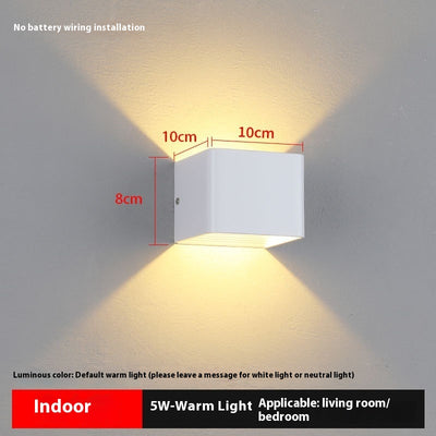 Lámpara de Pared Minimalista para Dormitorio en Aleación - Image 2