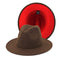 Sombrero Fedora de Dos Caras con Colores Intercambiables