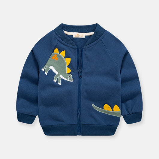 Chaqueta Deportiva Infantil con Cierre - Estilo Beisbolero Casual - Image 6