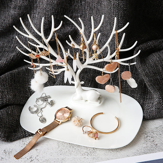 Organizador de Joyas con Soporte Decorativo Árbol - Estuches y Exhibidor para Anillos, Collares y Pulseras - Image 26