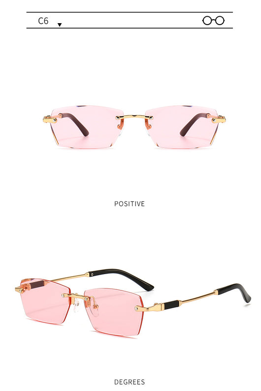 Gafas de Sol Frameless Color Gelatina - Estilo Personalidad - Image 26