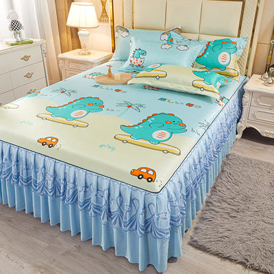 Juego de Cama de 3 Piezas con Sábana Bajera de Fibra Viscosa Premium - Image 23