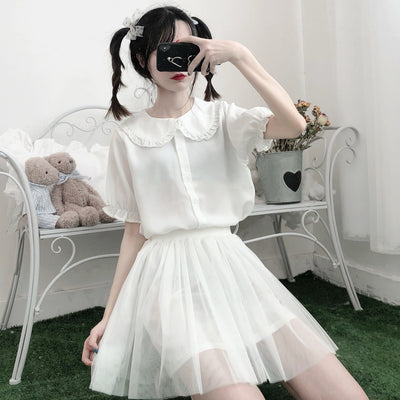 Blusa Lolita Japonesa Soft Girl de Verano con Mangas Abullonadas - Image 21