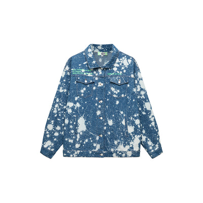 Chaqueta Denim Oversized Tie Dye con Lavado Artesanal - Image 13
