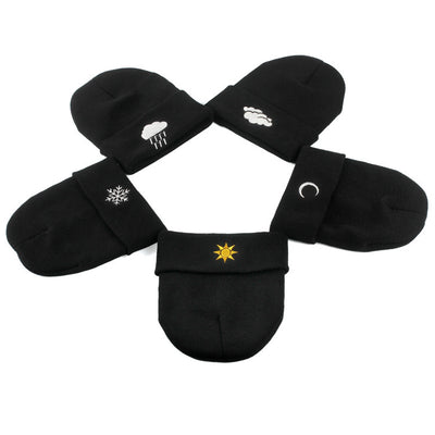 Gorro Hip Hop de Lana con Bordado Creativo - Gorro Tejido para Clima Frío - Image 12