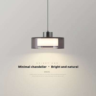 Lámpara de Techo Dormitorio Cobre Moderno Minimalista con Cristal - Image 2