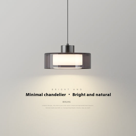 Lámpara de Techo Dormitorio Cobre Moderno Minimalista con Cristal - Image 2