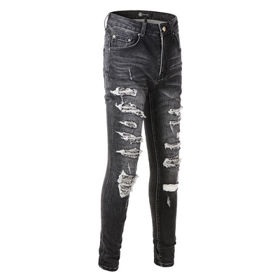 Pantalones Denim Slim Fit con Parches - Corte Moderno para Hombre - Image 23