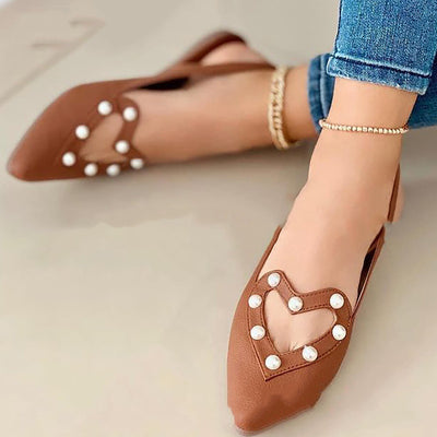 Zapatos Planos Elegantes para Mujer con Punta Afilada y Detalles de Cristal - Image 10