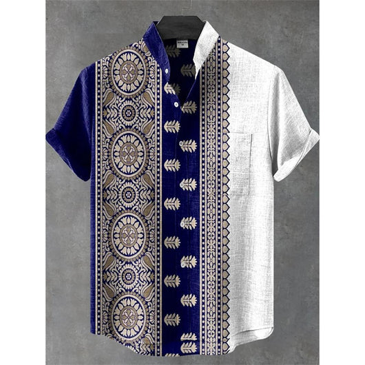 Camisa de Lino para Hombre - Comodidad Fresca para el Verano - Image 14