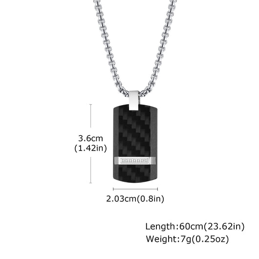 Placa Militar de Titanio y Fibra de Carbono - Dije Personalizable para Hombre - Image 5