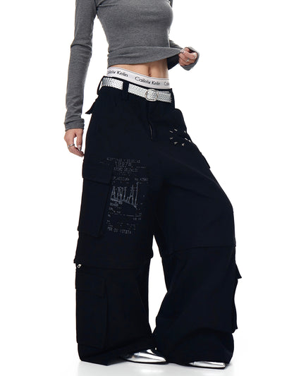 Pantalones Cargo Sueltos con Bolsillos Removibles - Image 16