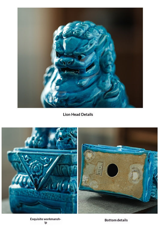 Ornamentos de León en Cerámica Refractaria para Feng Shui - Image 9