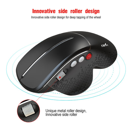 Ratón Vertical Inalámbrico con Rueda Lateral Ergonómico - Image 16